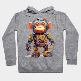 Cartoon monkey robots. T-Shirt, Sticker. Hoodie